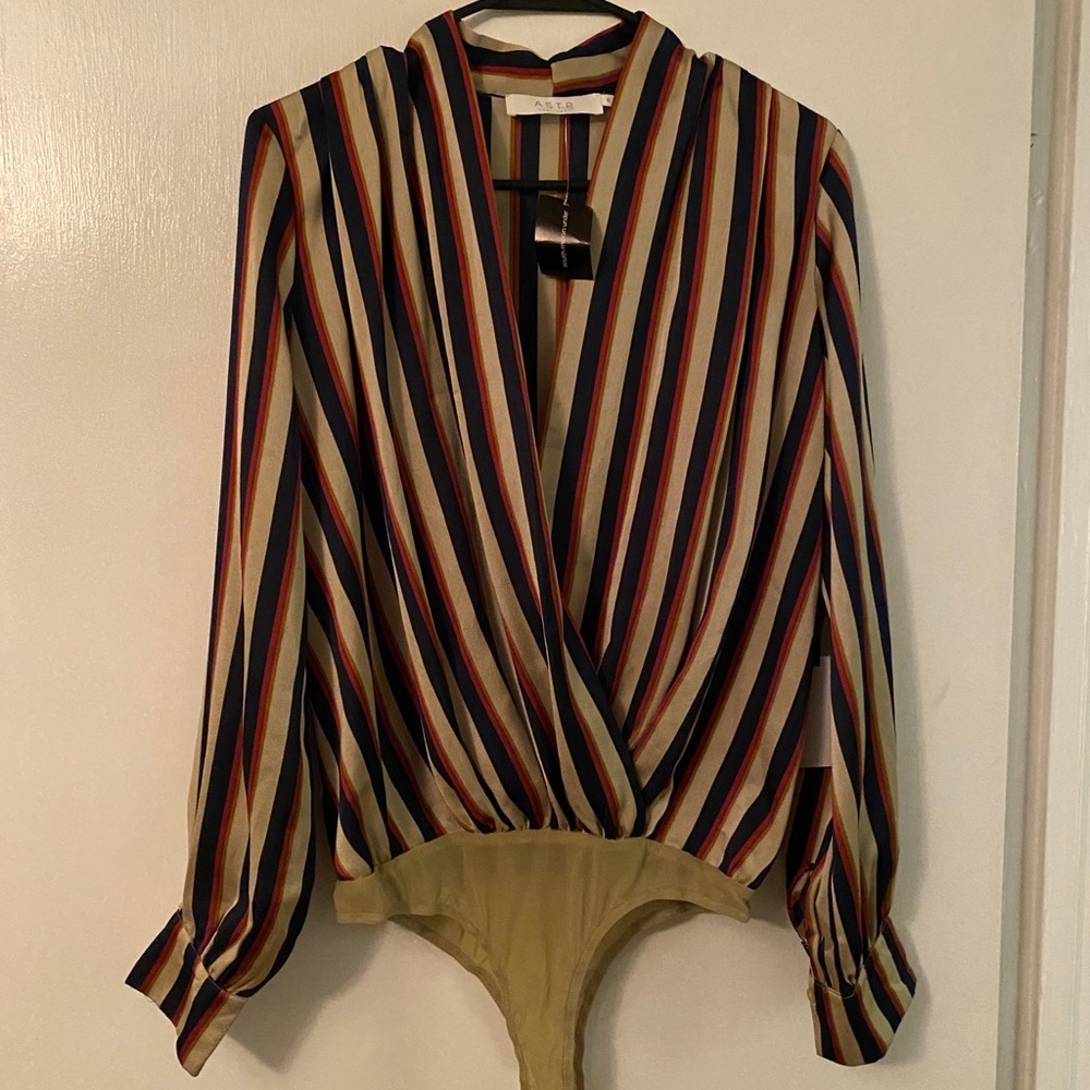 Brand new never worn ASTR bodysuit blouse